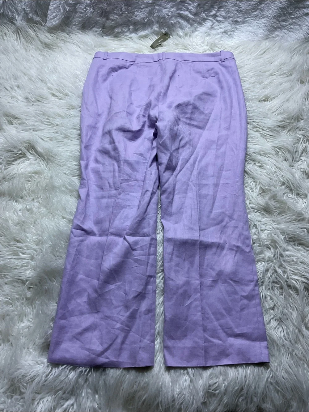 NWT J Crew Kaya pant in stretch linen blend in lavender